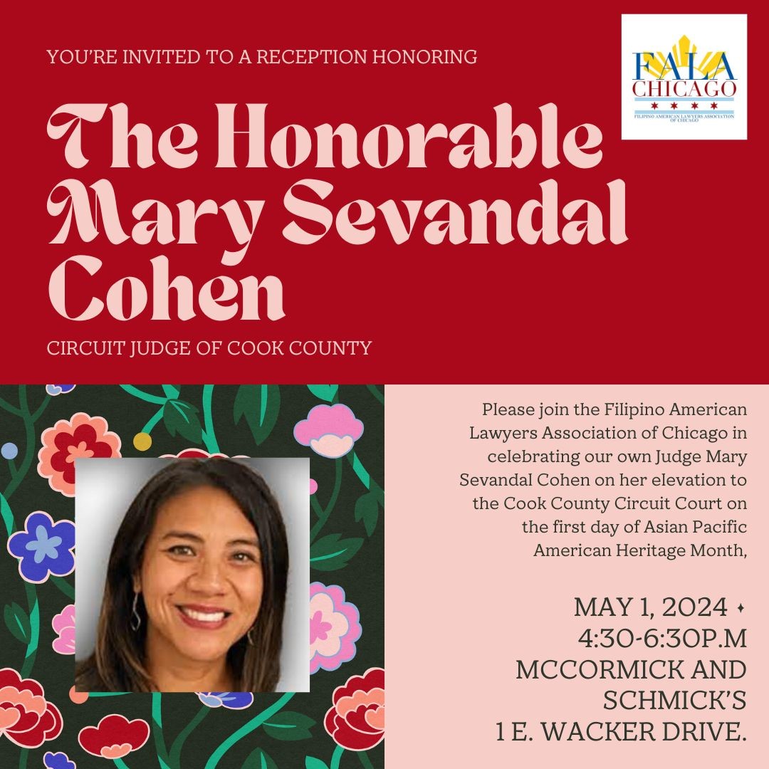 Reception for Hon. Mary Sevandal Cohen